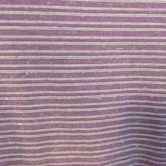 croft & barrow Purple Striped Short Sleeve Tee - Picture 2 of 9